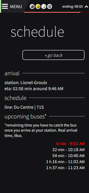 bus bus schedule