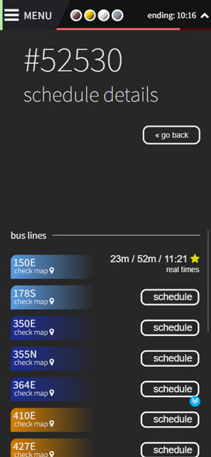 bus nearest bus lines info