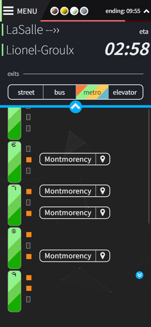 métro doors >> connections